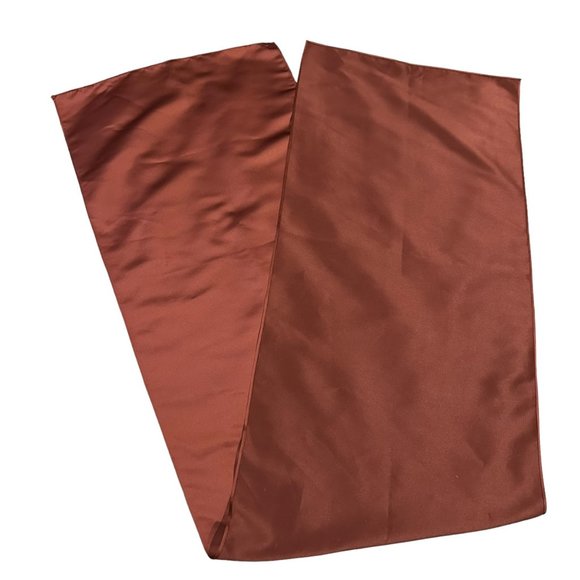 Dining Room Table Runner Burnt Umber Brown Shimmer Fall Autumn Thanksgiving - Picture 4 of 5